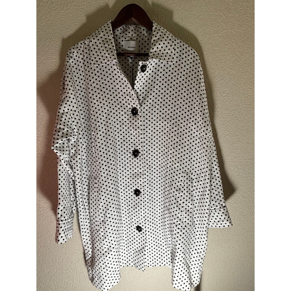 Reformation Black + White Polka Dot Linen Jacket - Picture 9 of 9